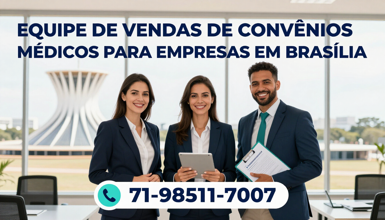 EQUIPE DE VENDAS DE CONVÊNIOS MÉDICOS PARA EMPRESAS EM BRASILIA 71-98511-7007