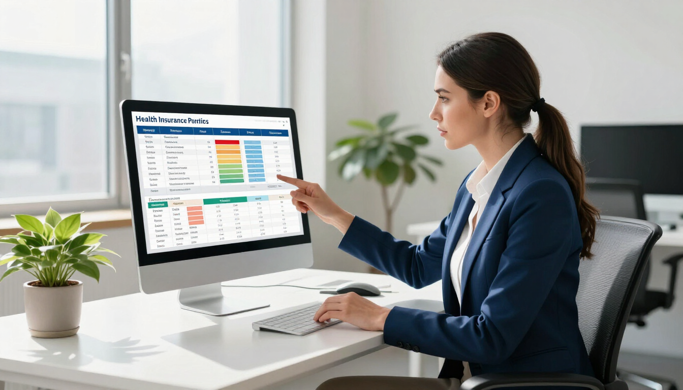 HR Manager analyzing healthcare costs