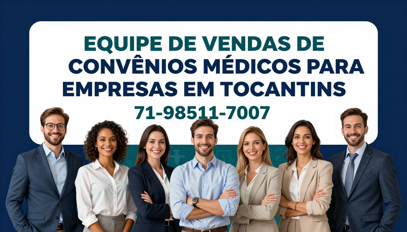 EQUIPE DE VENDAS DE CONVÊNIOS MÉDICOS PARA EMPRESAS EM TOCANTINS 71-98511-7007