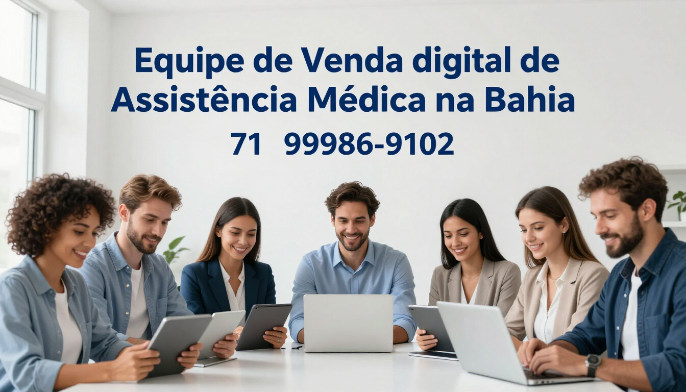 Equipe corporativa analisando benefícios de saúde, Bahia: Corretores Venda Digital Planos de Saude na Bahia.
Opções de Planos de Saude na Bahia.
Modalidade de Contratação de Planos de Saude na Bahia
Venda Digital Passo a Passo.
Corretores de Plantão 71-99986-9102