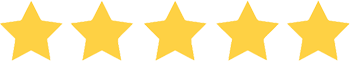 Five yellow stars in a row, indicating a 5-star rating