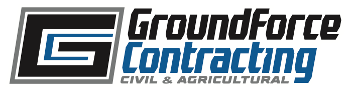 GroundForce Contracting logo for civil and agricultural earthmoving services, delivering quality site works | Cowra NSW