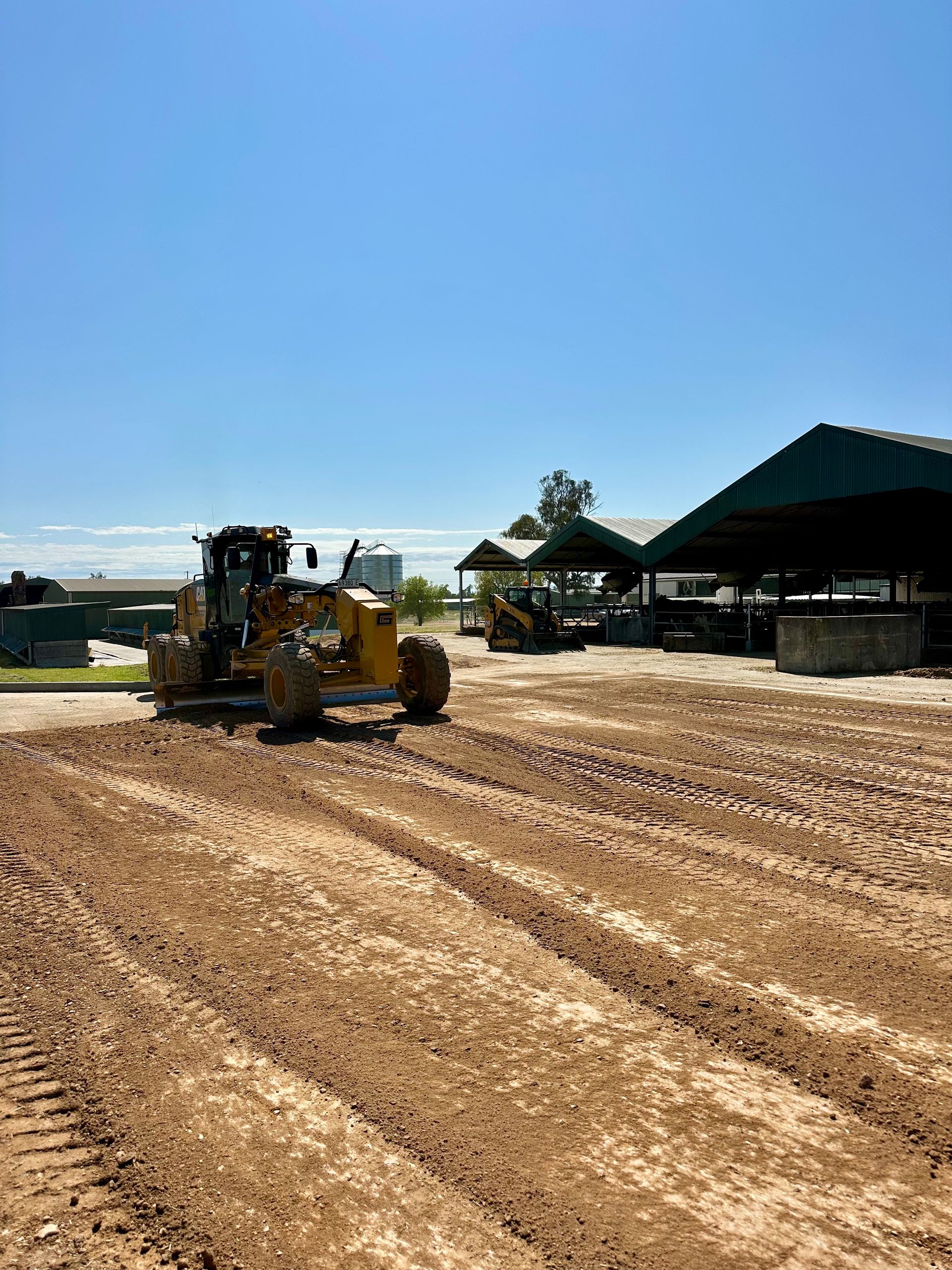 Civil grader levelling site for earthworks in Cowra NSW – expert grading and site preparation services