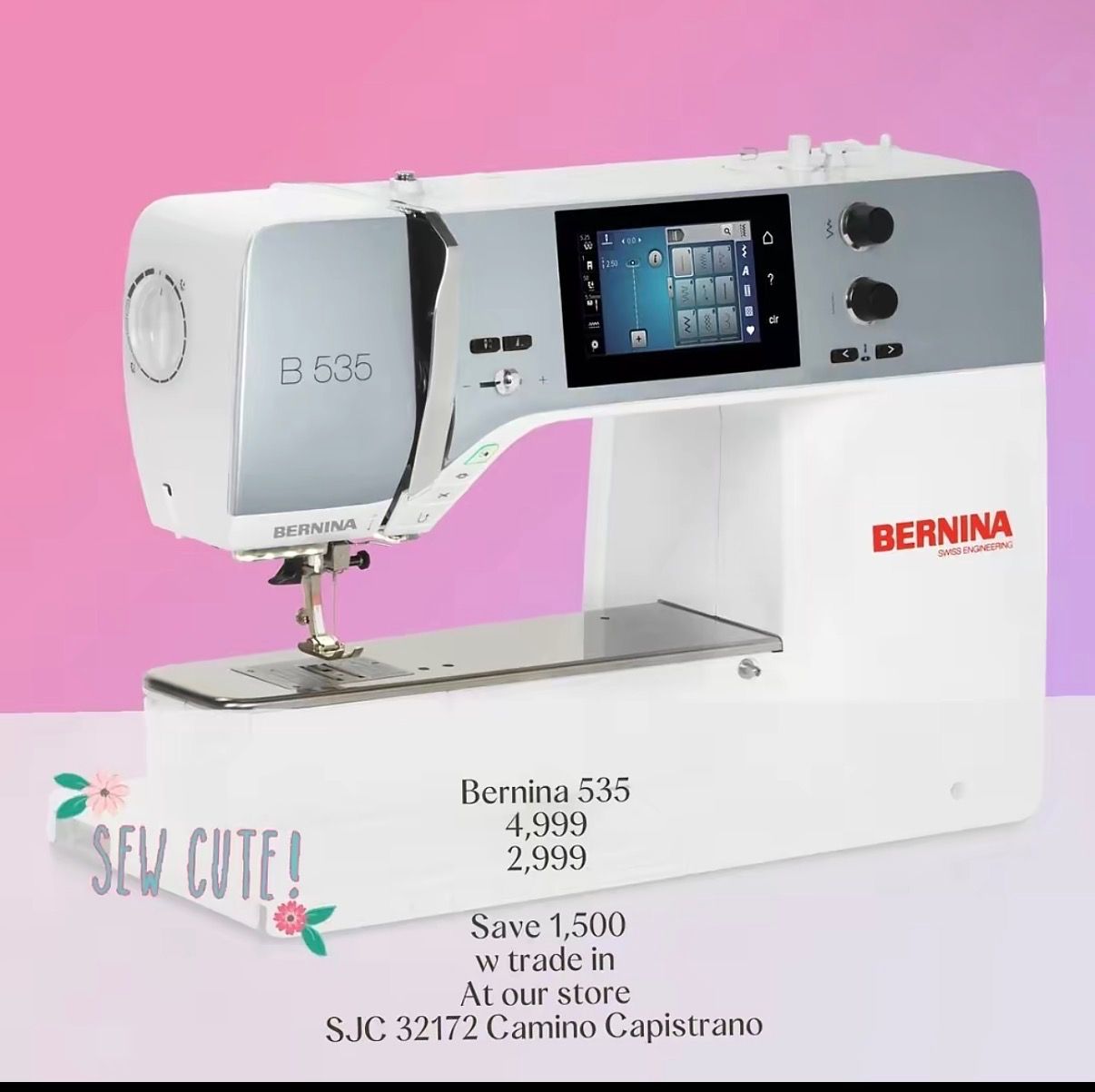 Bernina B535 Quliting Edition Sewing Machine