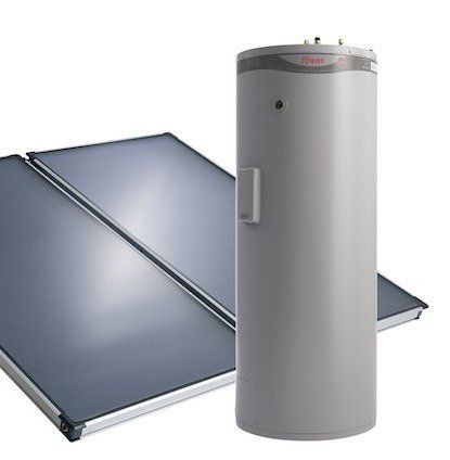 A 250 Litre Evacuated Tube Solar Hot Water Unit — Top To Bottom Plumbing in Garbutt, QLD
