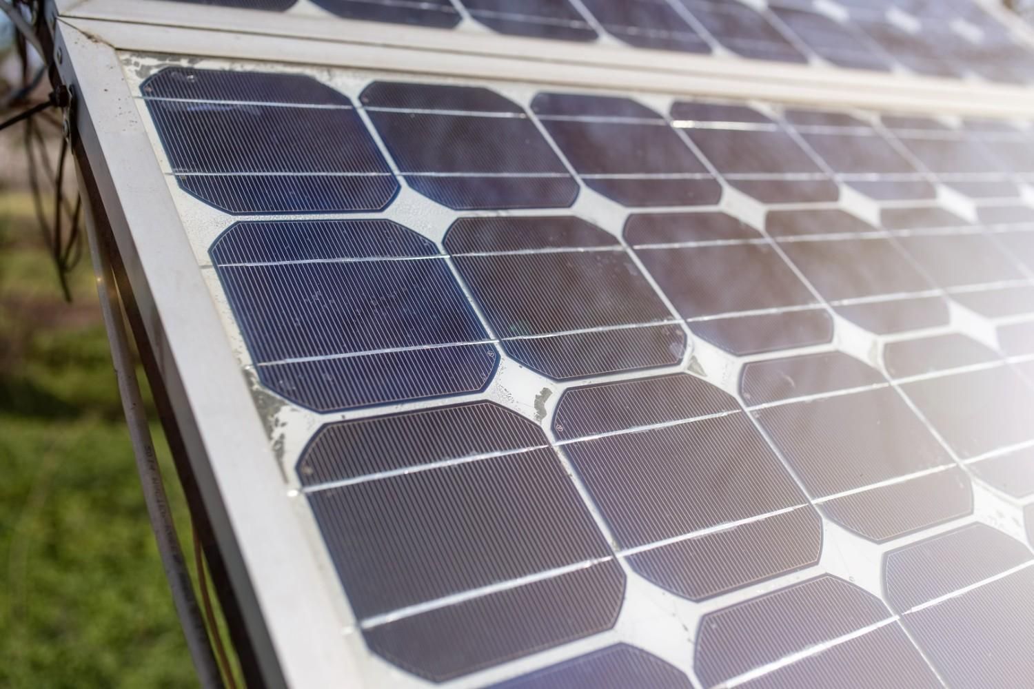 A Solar Panel with Some Chipped Edges — Barry Brown Rural Contracting Service in Tinonee, NSW