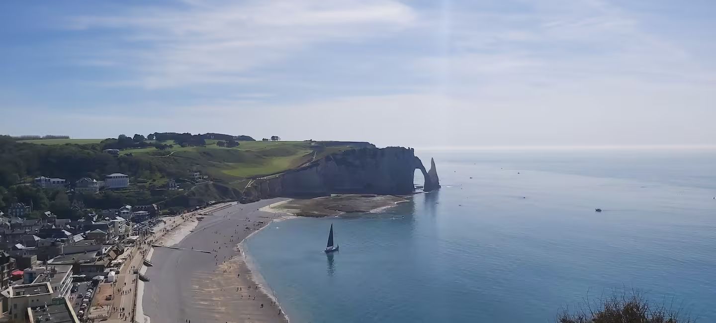 Photo des falaises d'Etretat