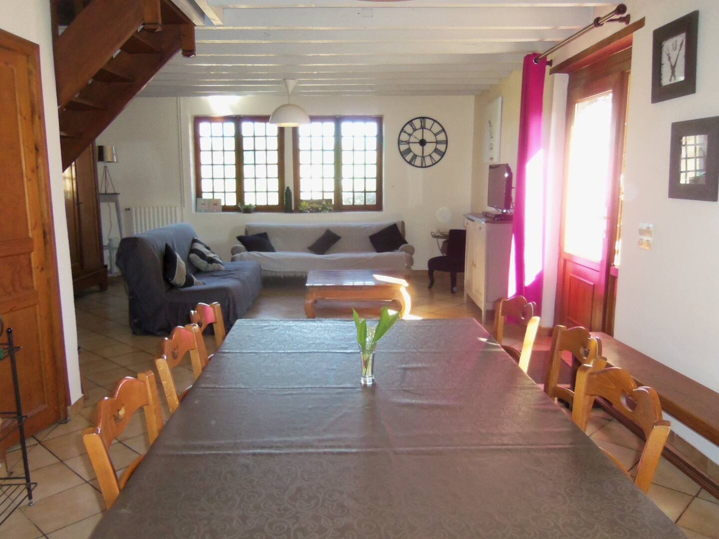 Séjour salon du gite