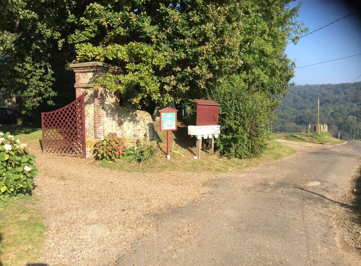 Entrée du gite les noisettes