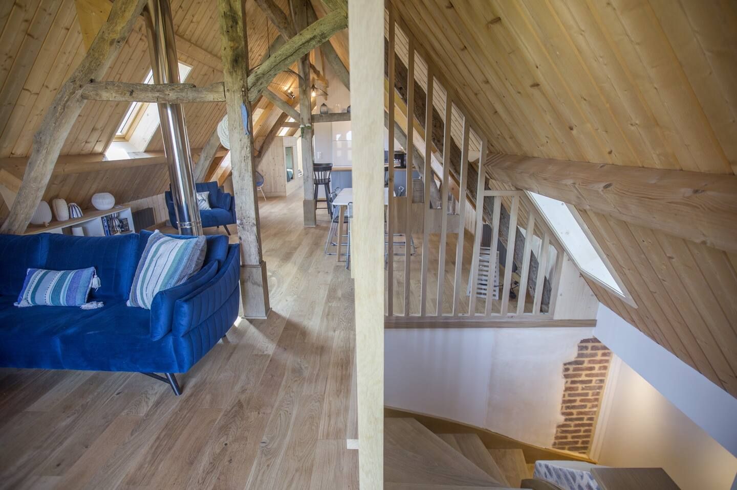 Photo représentant l'intérieur du gite du domaine de la Valaine à Etretat