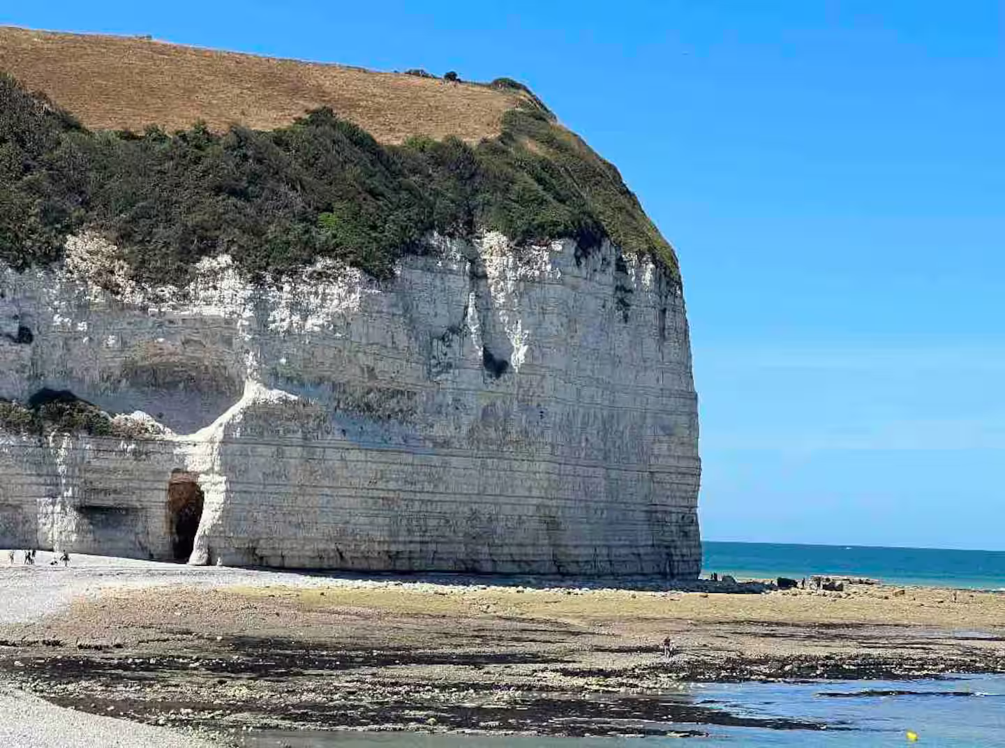 Plage et falaise d'Yport