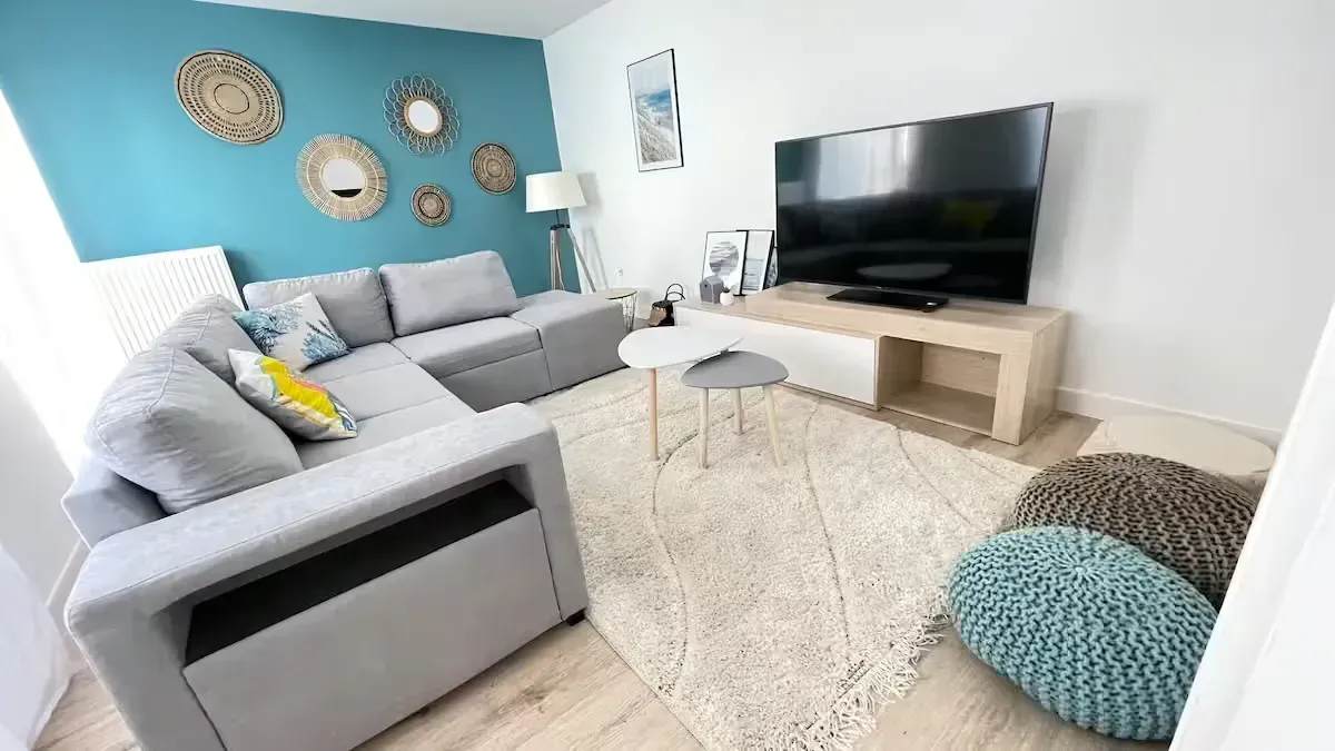 Gite à Yport canapé télé