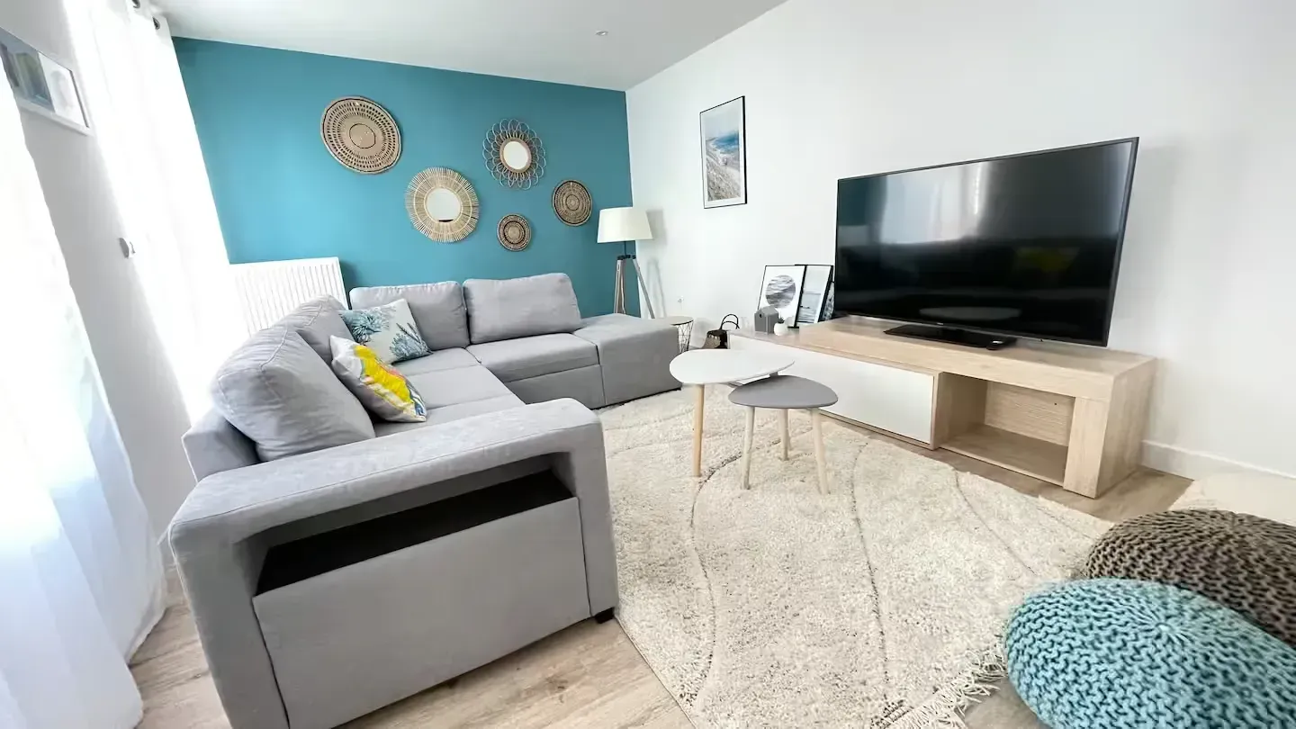 Gite à Yport canapé télé