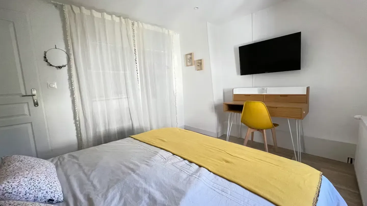 Gite à Yport lit double télé