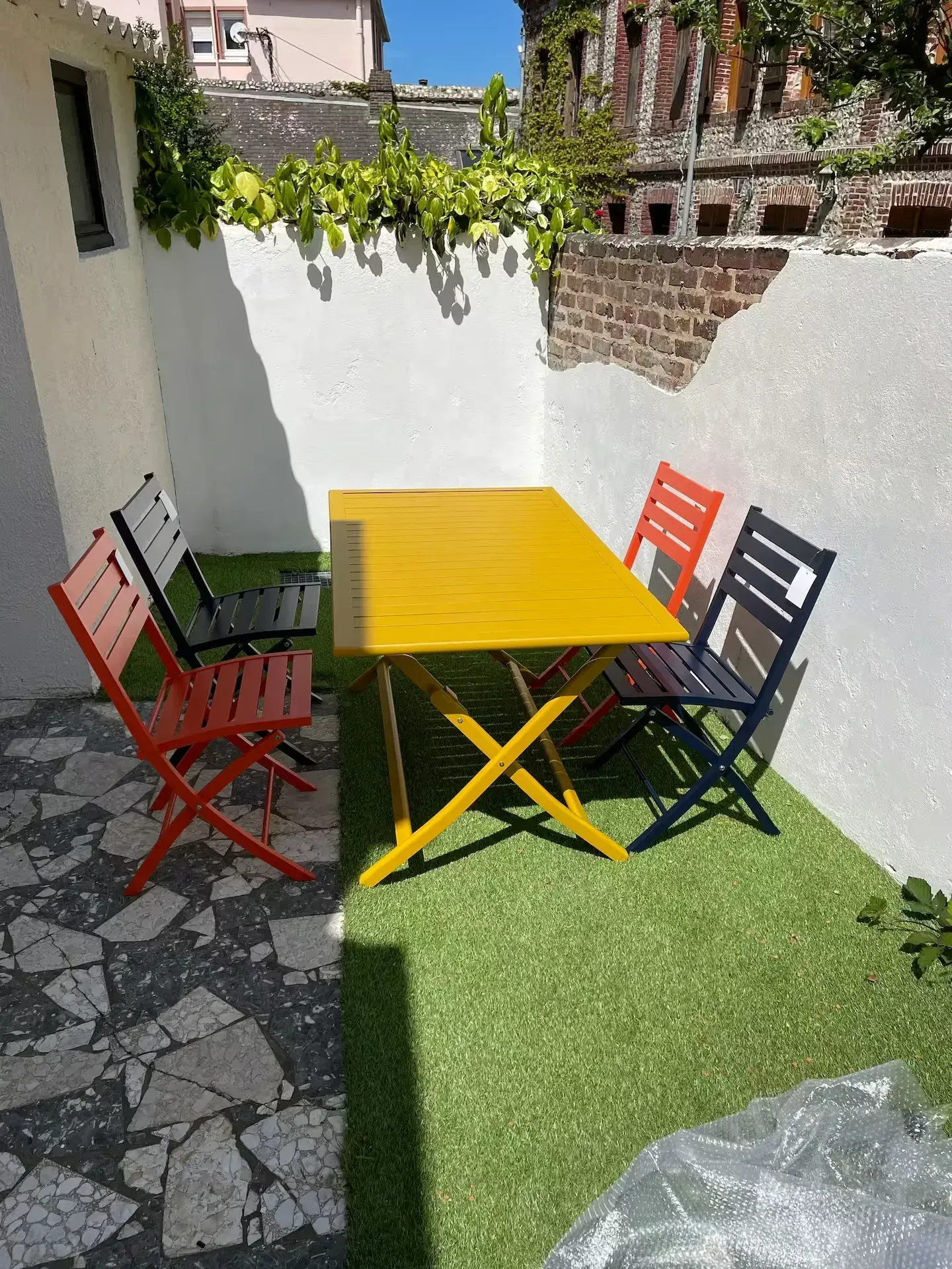 Gite à Yport table extérieure