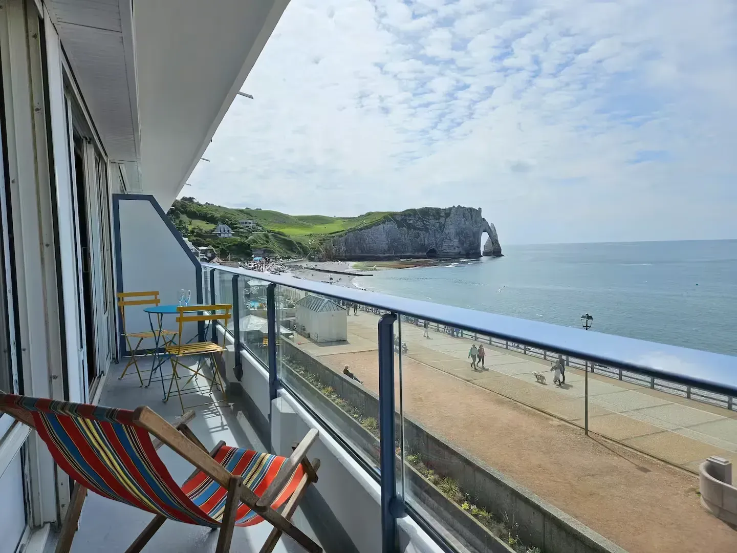 vu du gite l'idéal à Etretat