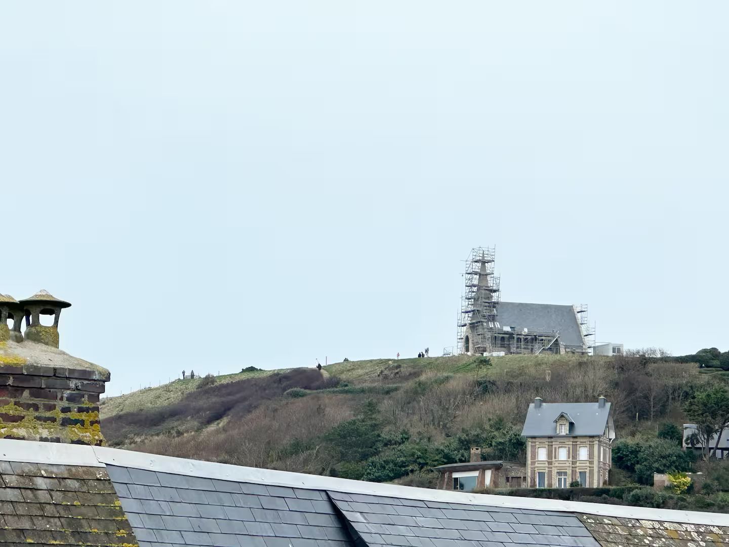 Vue depuis le gite sur l'église
