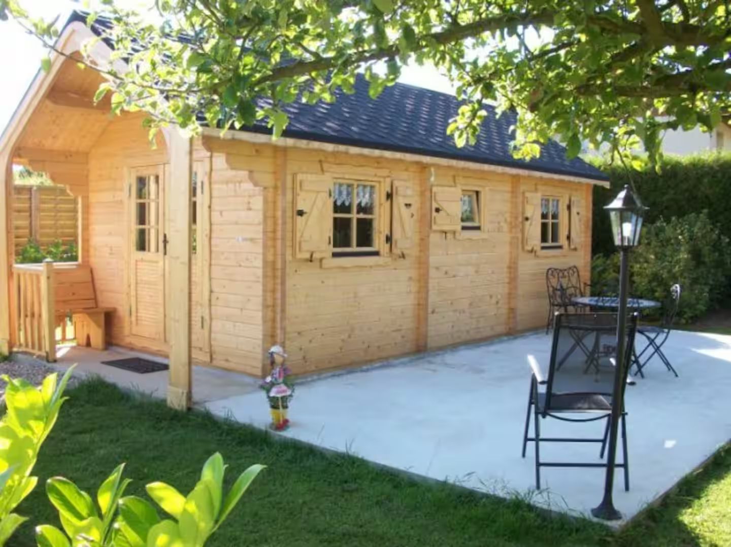 Vue extérieure de la cabane