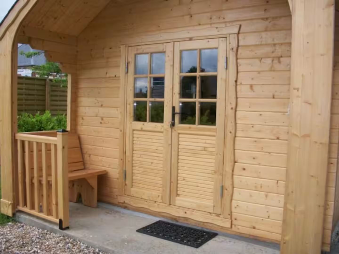 Entrée de la cabane