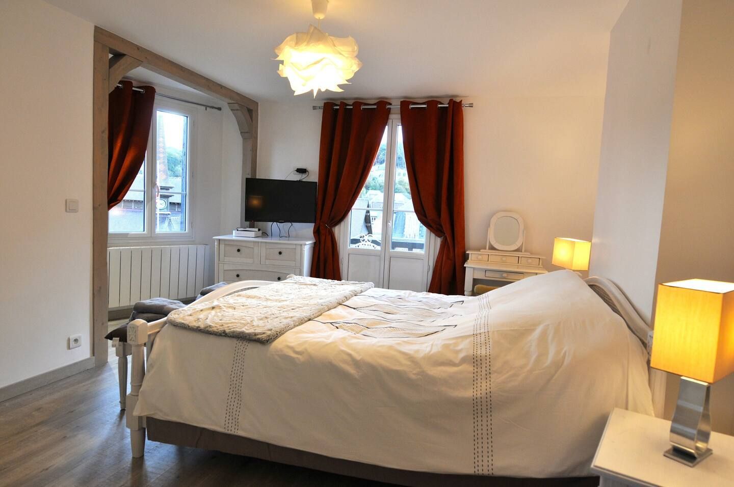 Autre vue de la chambre, gite à Etretat