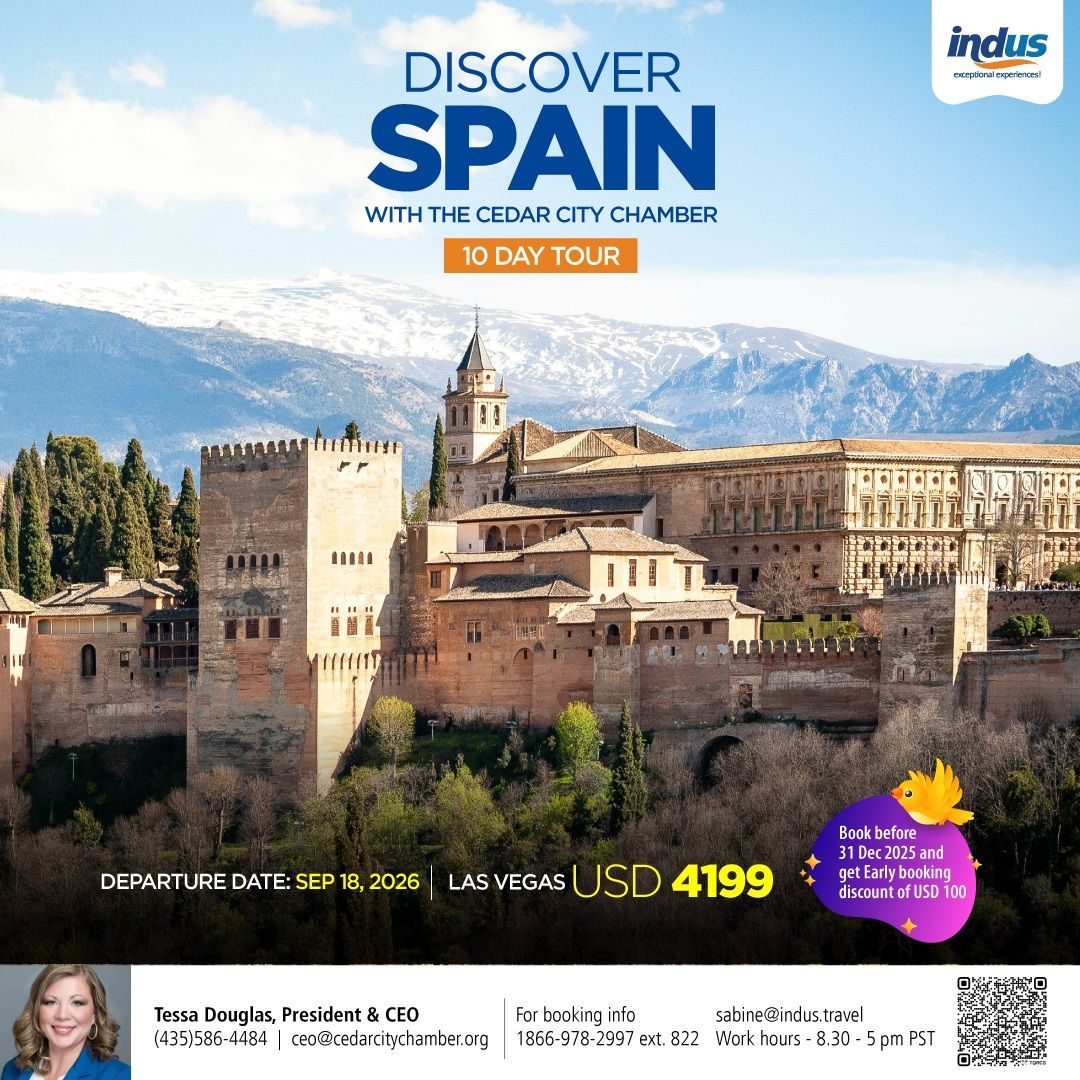 Flyer advertising Spain chamber trip