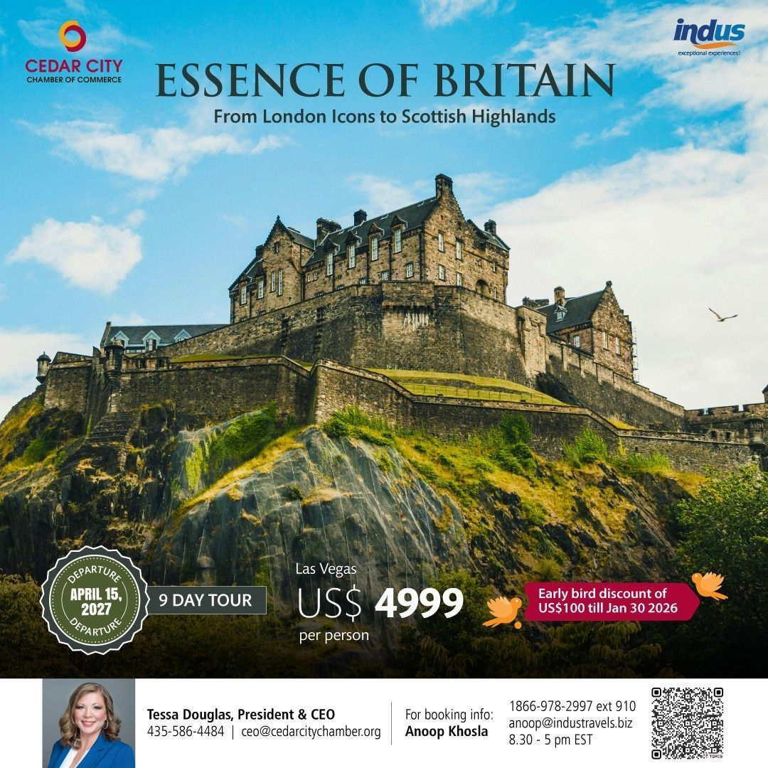 Flyer advertising Great Britain Chamber trip