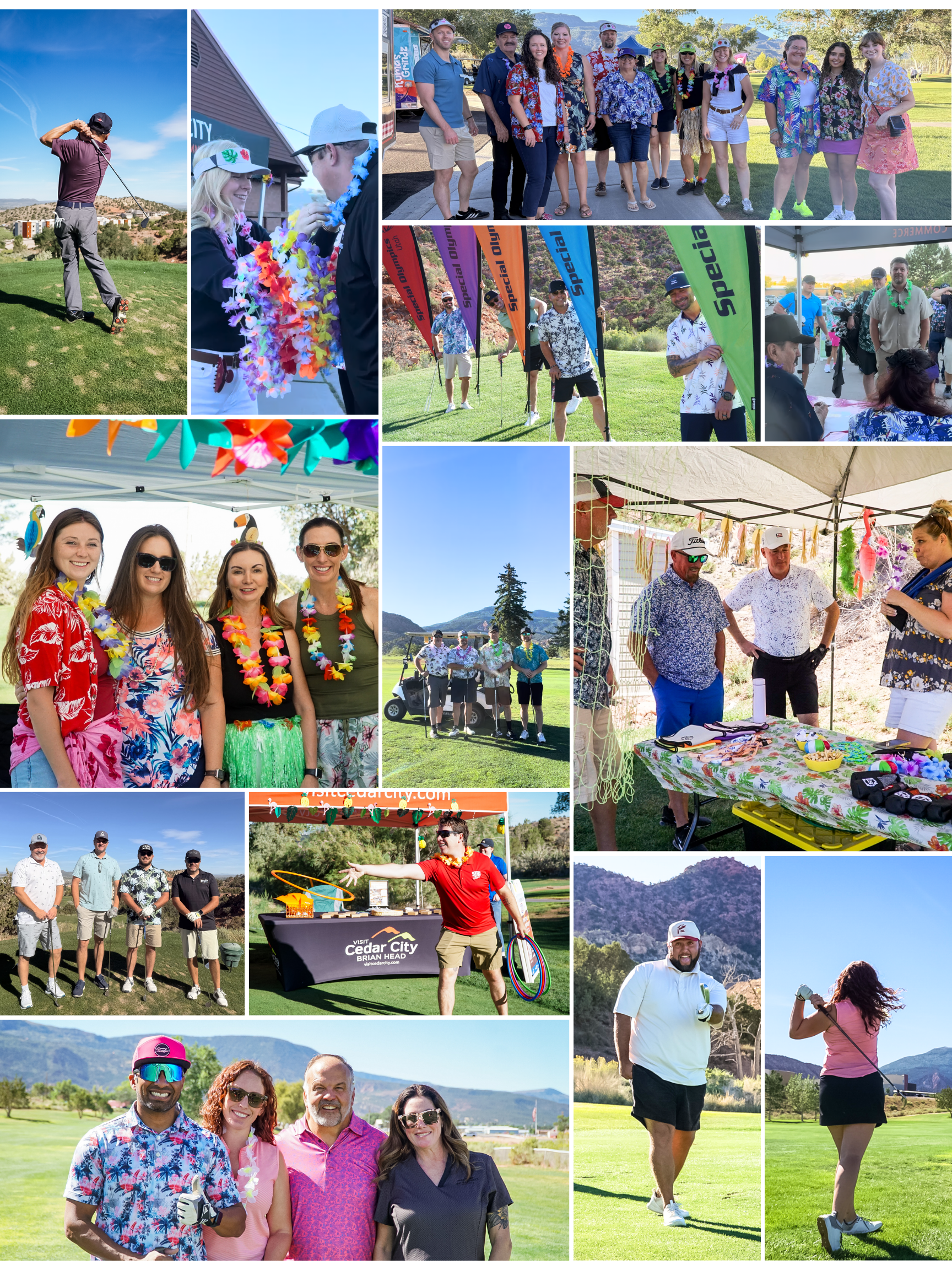Collage of images from the 2026 Chamber golf tournament