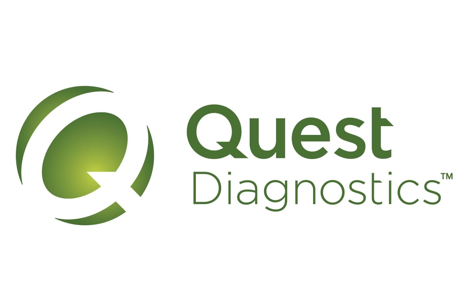 Quest Diagnostics logo: Green stylized