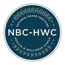 Blue and white circular logo: