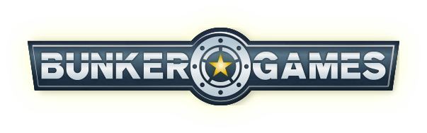 bunker games logo with glow