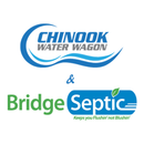 Chinook Water Wagon and Bridge Septic logos on a white background