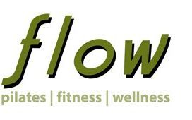 A logo for flow pilates fitness and wellness
