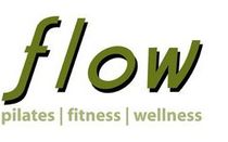 A logo for flow pilates fitness and wellness