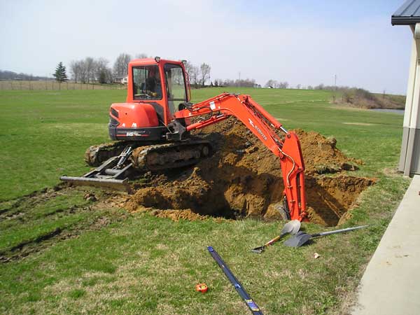 STEP 1: Dig the Hole | Oakland City, IN | Integrity Storm Shelters LLC