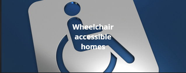 A silhouette of a person in a wheelchair on a blue background