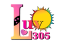 A logo for uv 305 with a sun in the middle