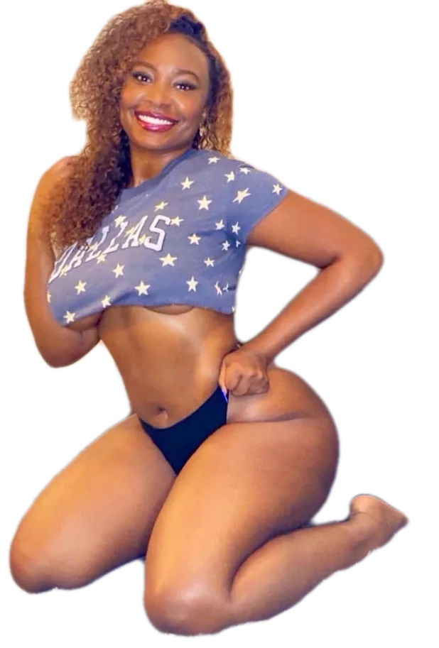 A woman in a crop top with the number 245 on it