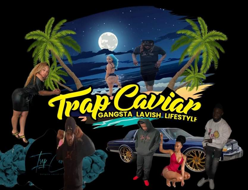 A poster for trap caviar gangsta lavish lifestyle