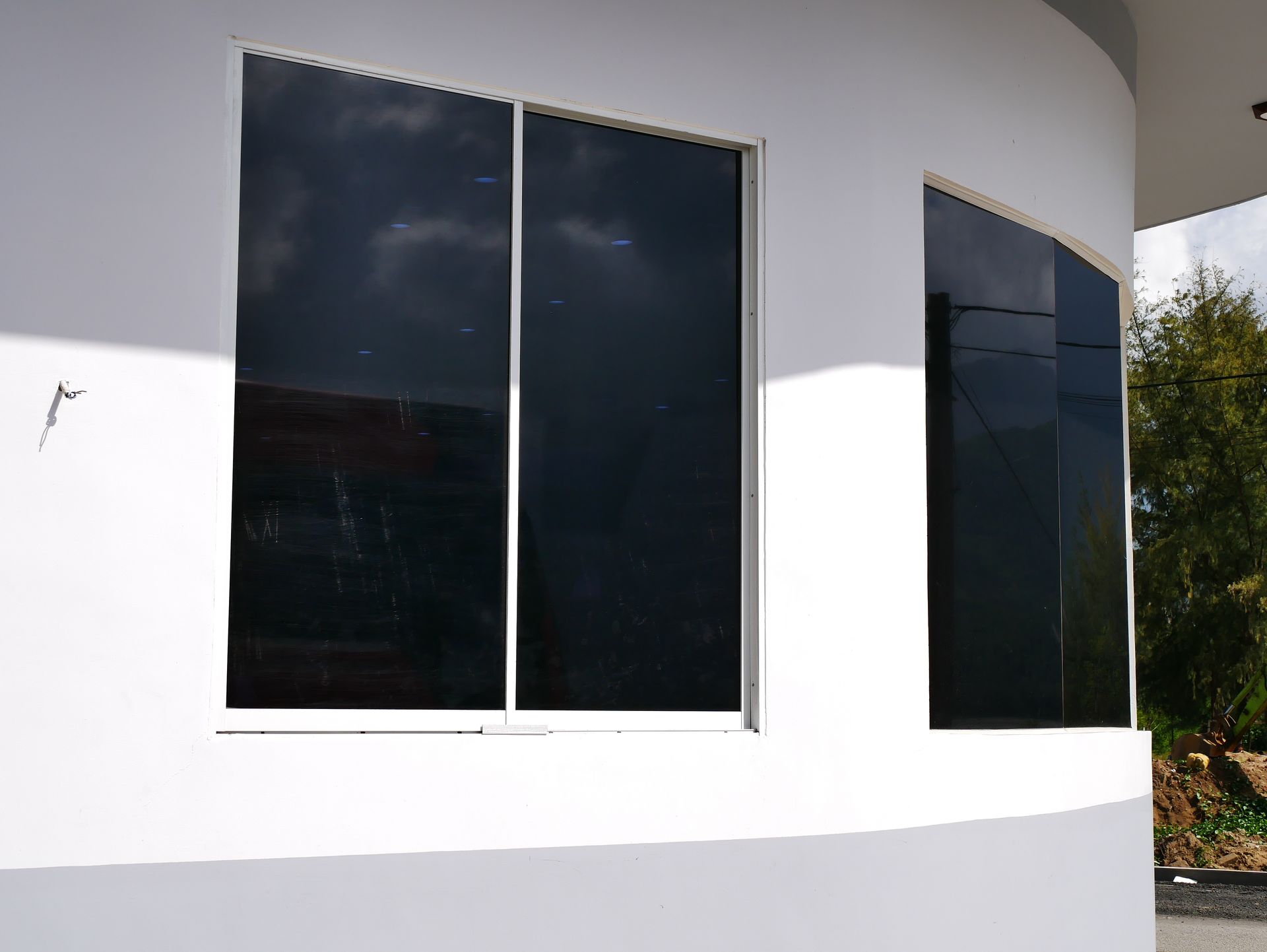 Low reflection window film on a Perth house, giving daytime privacy without a mirrored look