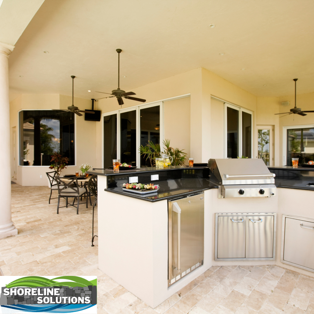 An outdoor kitchen in Grove Oklahoma