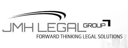 JMH Legal Group logo with the tagline “Forward Thinking Legal Solutions” in gray and black.