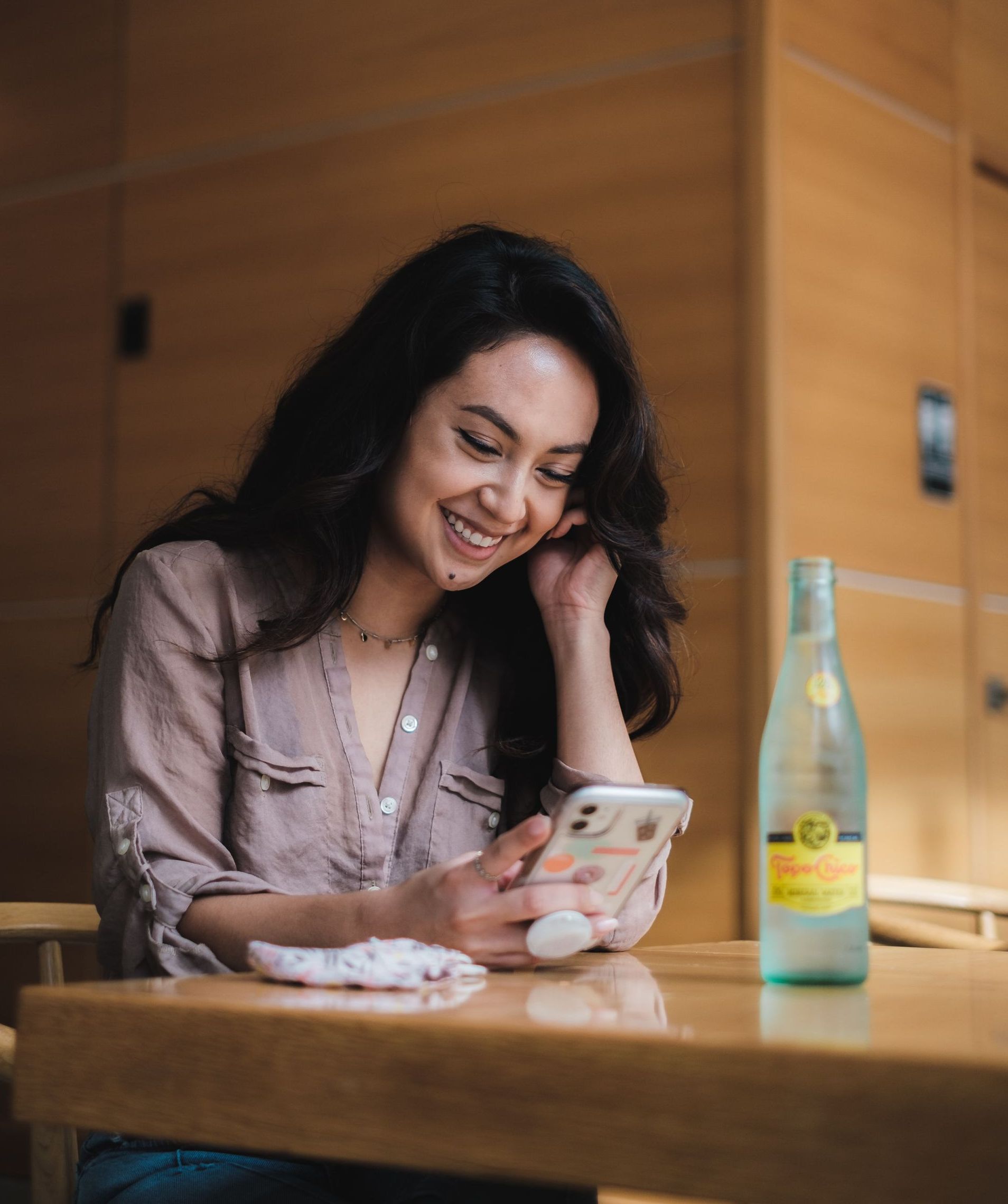 woman on phone