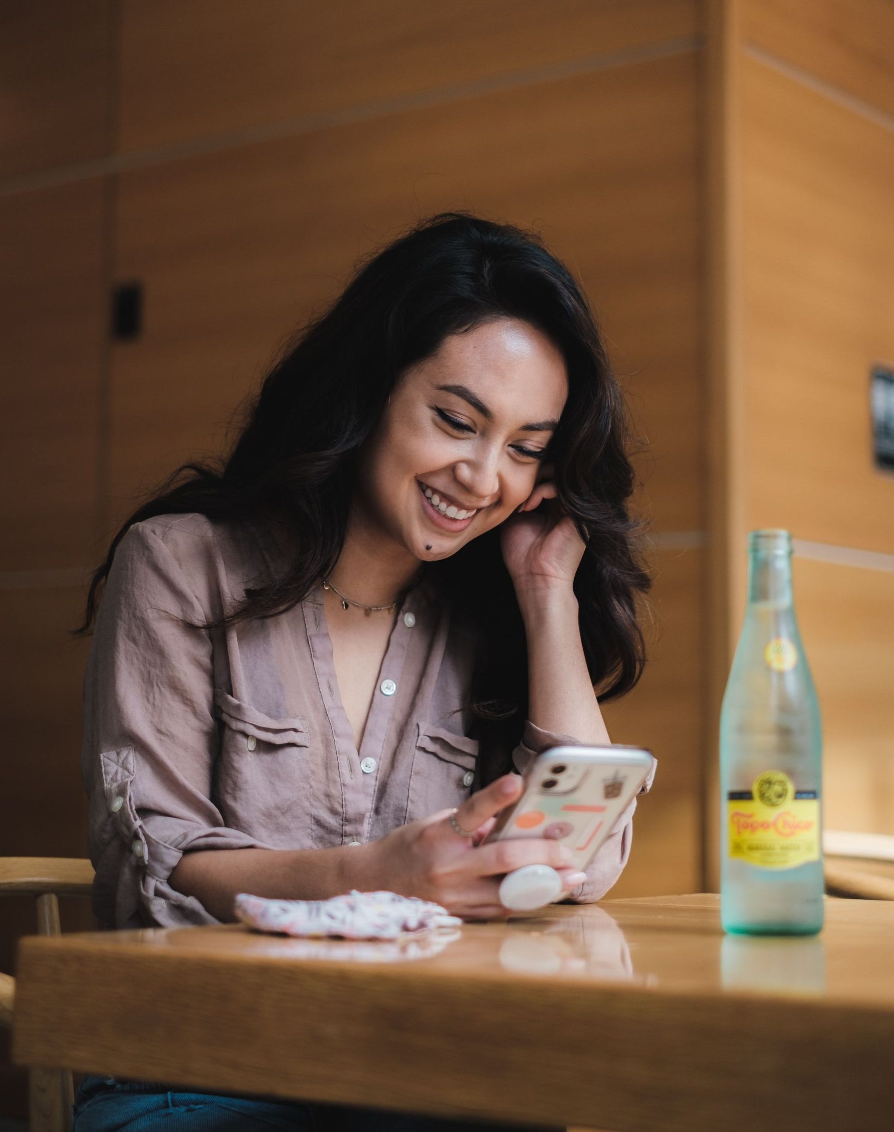 woman on phone