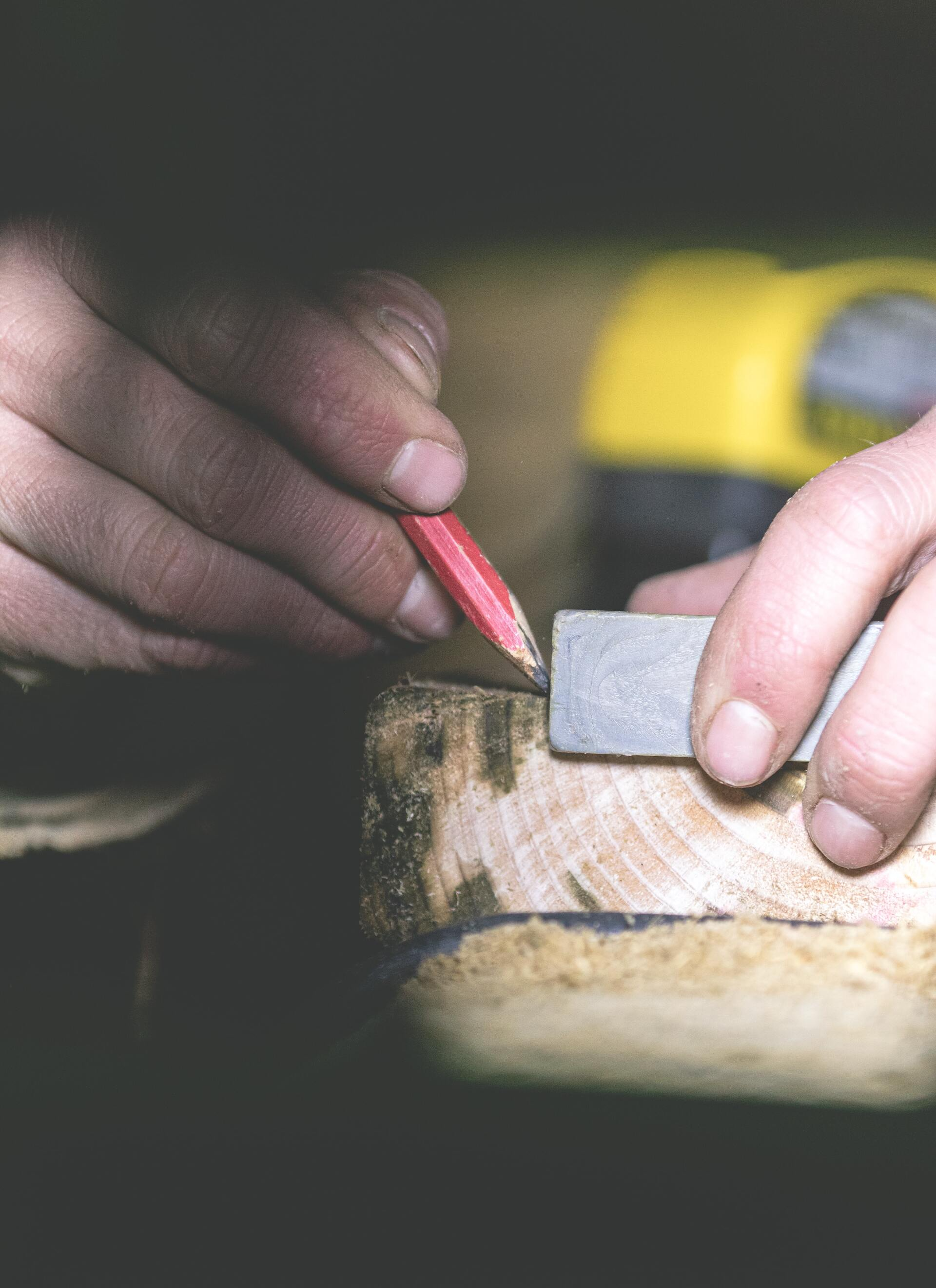 measuring wood