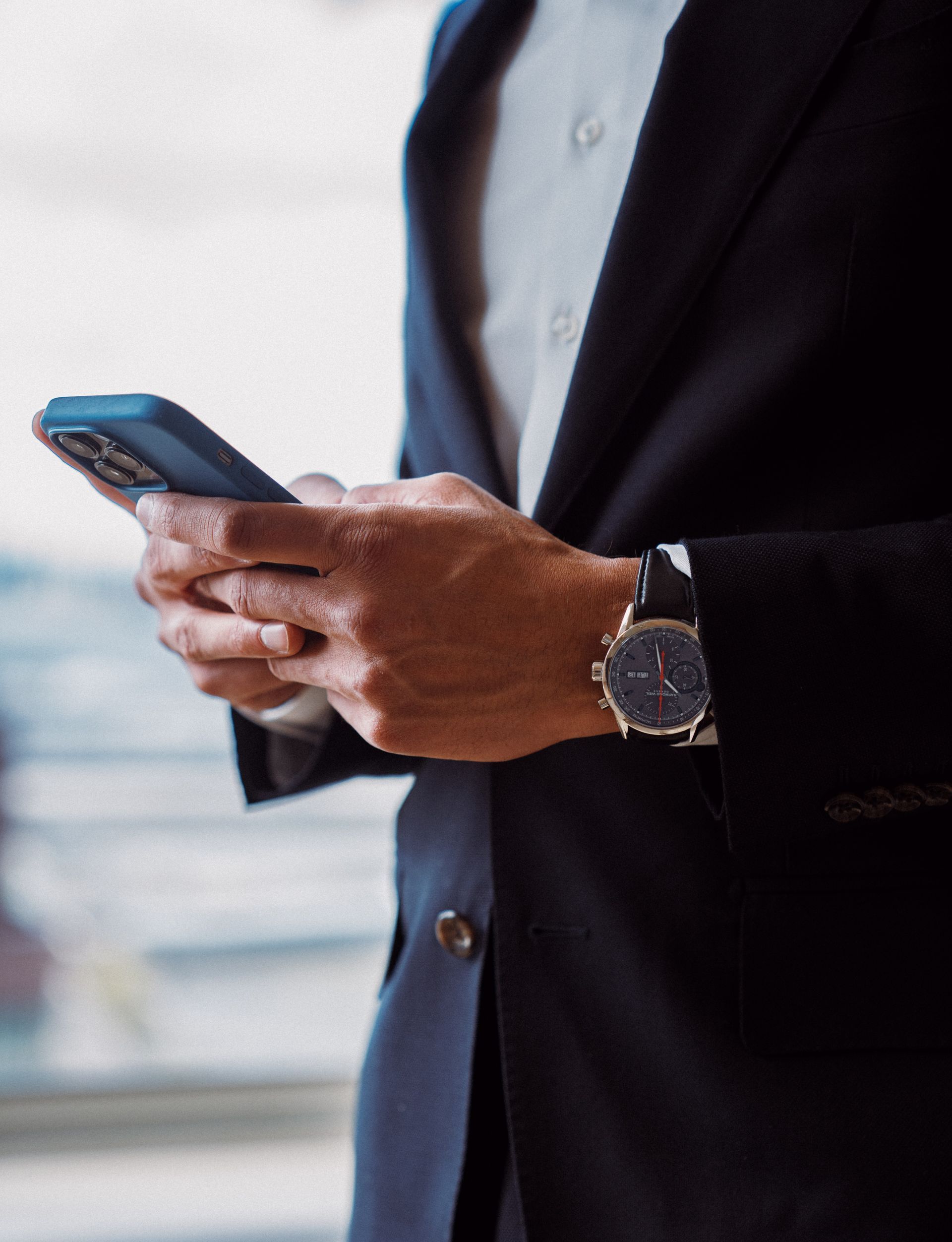 man on phone