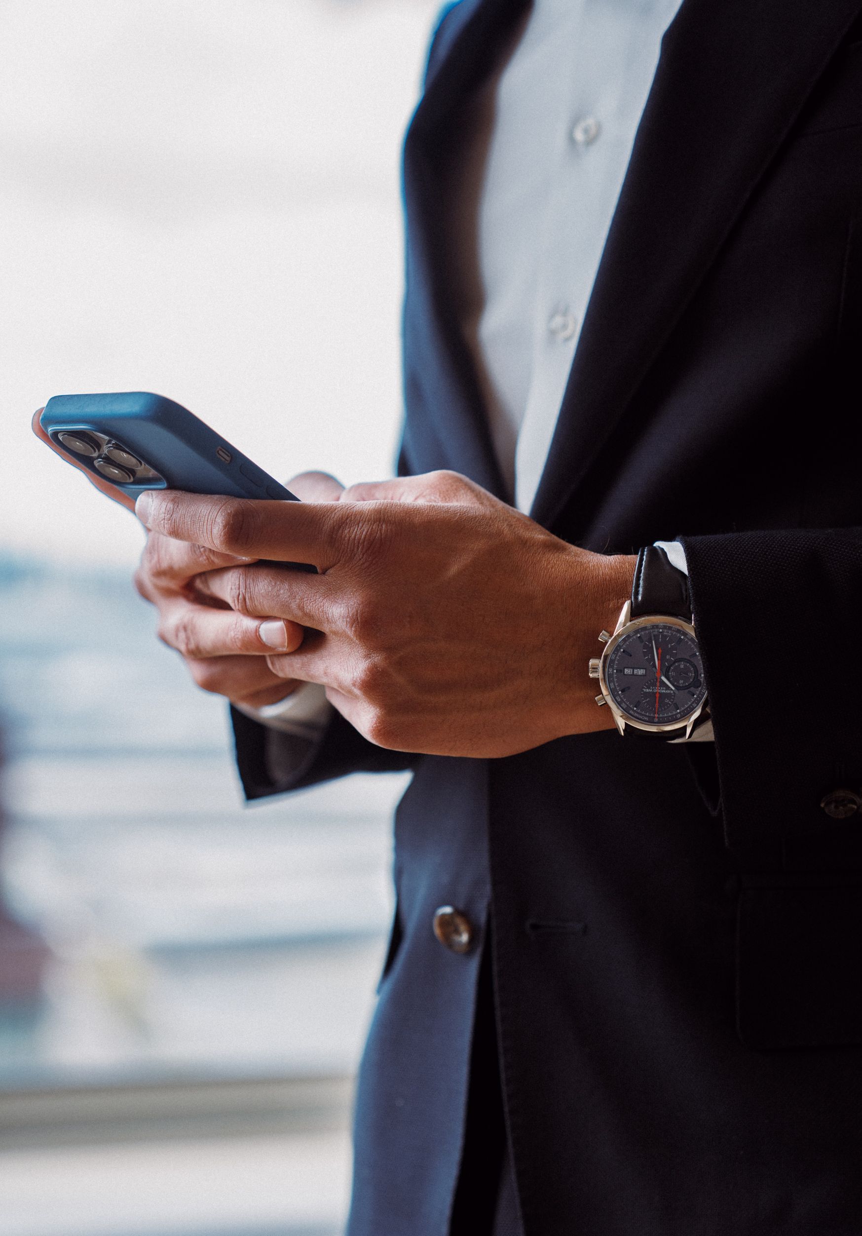 man on phone