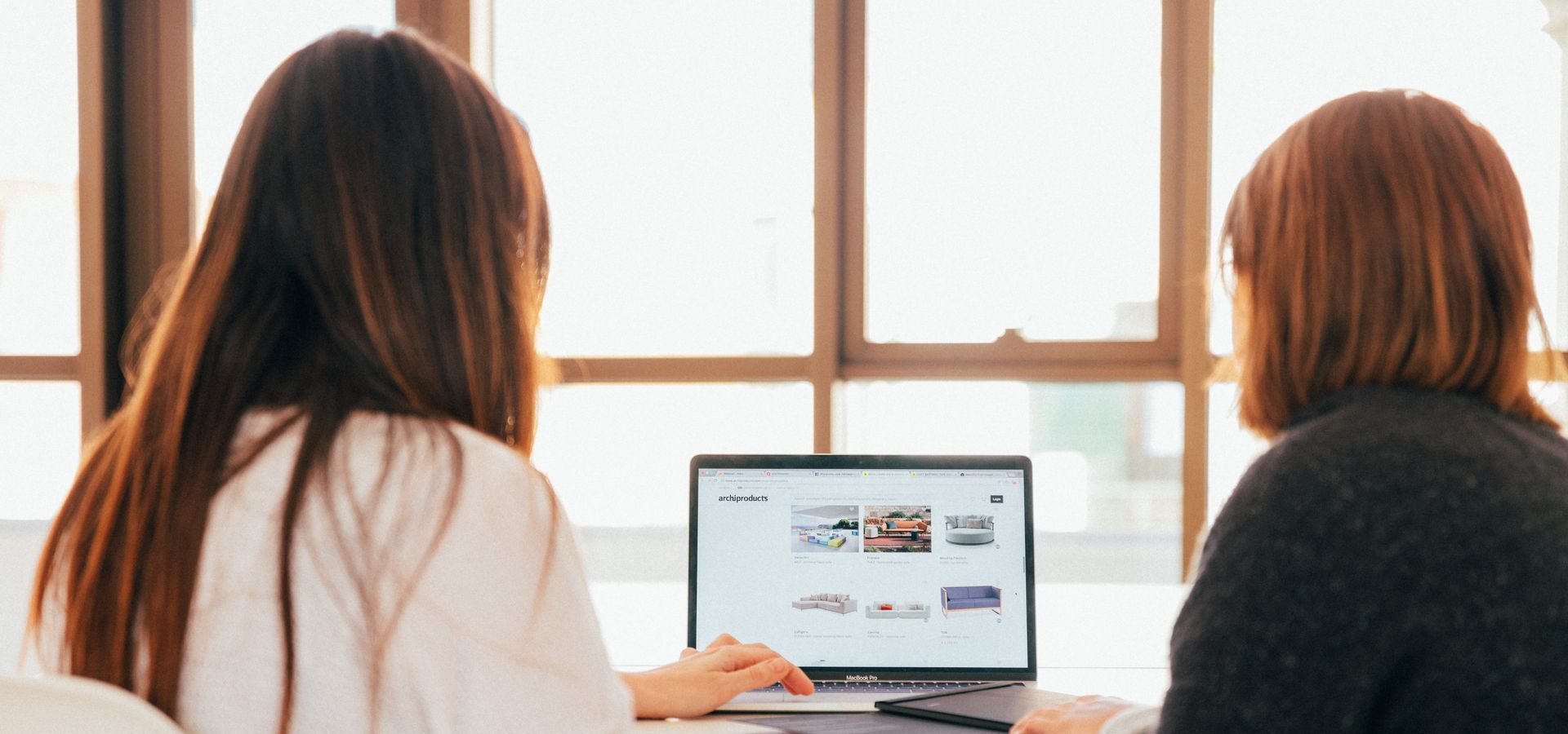 women on a laptop