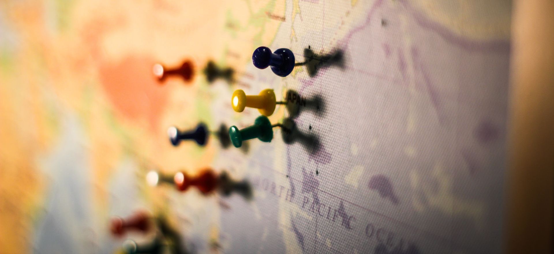 map with pins in it