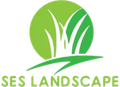SES Landscape logo with green grass and text on a white background