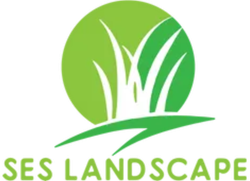 SES Landscape logo with green grass and text on a white background